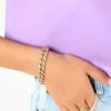CZ Link Bracelet - Gold -US Skirt Sales Store 0D5A0008