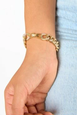 CZ Link Bracelet - Gold -US Skirt Sales Store 0D5A0010
