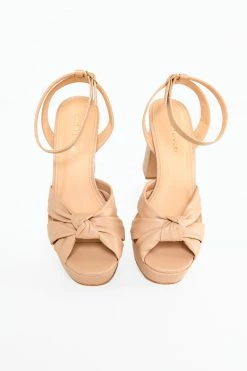 Lauren Knotted Heel - Nude -US Skirt Sales Store 0D5A0036