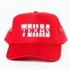 Texas Trucker Hat - Red/White 1 Texas Trucker Hat - Red/White -US Skirt Sales Store 0D5A0333