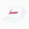 America Trucker Hat - White/Red -US Skirt Sales Store 0D5A0339