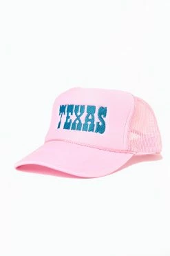 Texas Trucker Hat - Pink/Teal