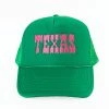 Texas Trucker Hat - Green/Pink 1 Texas Trucker Hat - Green/Pink -US Skirt Sales Store 0D5A0348