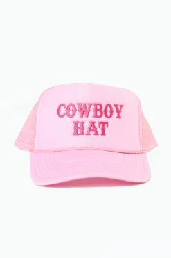 Cowboy Trucker Hat - Pink
