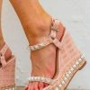 Margo Studded Wedges - Pink 1 Margo Studded Wedges - Pink -US Skirt Sales Store 0D5A0426
