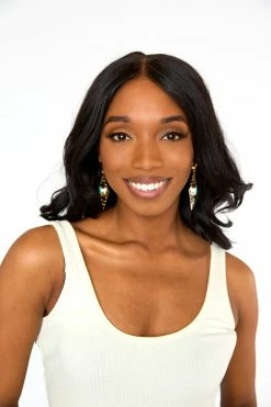 Rombo Statement Earrings - Turquoise -US Skirt Sales Store 0D5A1732