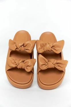 Kiki Bow Sandal - Camel -US Skirt Sales Store 0D5A1785