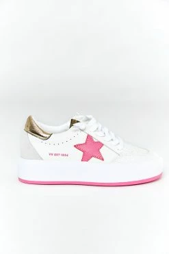 Ream 1 Platform Sneaker - White/Pink