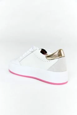 Ream 1 Platform Sneaker - White/Pink -US Skirt Sales Store 0D5A1850