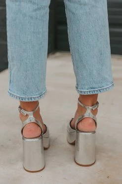 Dolce Vita Wessi Heel - Silver -US Skirt Sales Store 0D5A2143