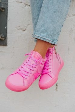 Serious High Top Sneakers - Pink -US Skirt Sales Store 0D5A2226