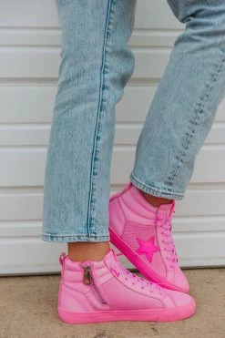 Serious High Top Sneakers - Pink