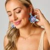 Orquid Statement Earrings - Blue