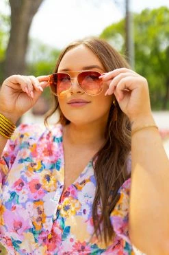 BuddyLove Maverick Aviator Sunglasses - Pink