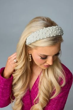 Not Playing Games Headband - Pearl -US Skirt Sales Store 0D5A2524
