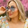 BuddyLove Farrah Round Metal Sunglasses - Blue 2 BuddyLove Farrah Round Metal Sunglasses - Blue -US Skirt Sales Store 0D5A2535