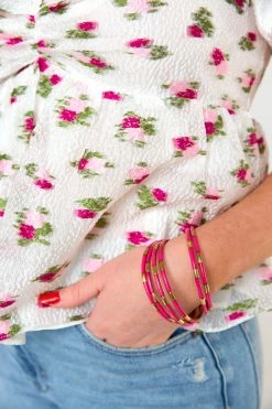 BuDha Girl Veda Bracelets - Pink