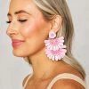 Natalie Statement Earrings - Pink -US Skirt Sales Store 0D5A27631