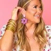Linny Co Xx BL Gigi Statement Earrings - Bubblegum -US Skirt Sales Store 0D5A2769