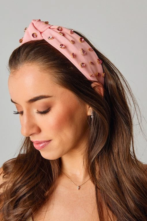 Charlotte Studded Headband - Light Pink -US Skirt Sales Store 0D5A2827