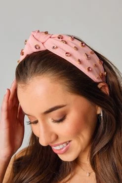 Charlotte Studded Headband - Light Pink -US Skirt Sales Store 0D5A2831