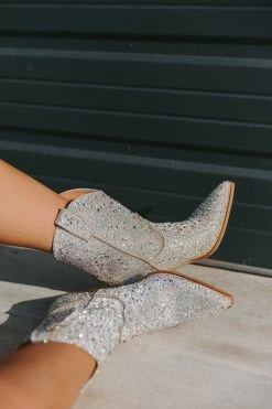 Tykova Studded Boots - Silver -US Skirt Sales Store 0D5A3428