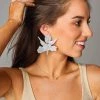 Fawna Statement Earrings - White 1 Fawna Statement Earrings - White -US Skirt Sales Store 0D5A5322