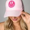 Lightning Bolt Trucker Hat - Pink -US Skirt Sales Store 0D5A55961