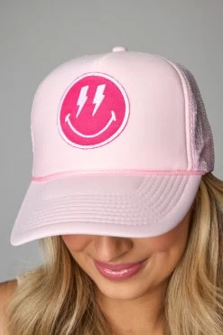 Lightning Bolt Trucker Hat - Pink -US Skirt Sales Store 0D5A55971