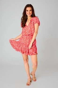 BuddyLove Roxy Short Sleeve Mini Dress - Mai Tai -US Skirt Sales Store 0D5A6340