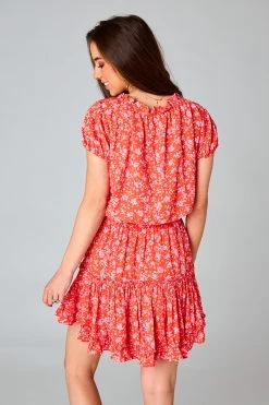 BuddyLove Roxy Short Sleeve Mini Dress - Mai Tai -US Skirt Sales Store 0D5A6351