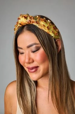 Eleanor Crystal Headband - Yellow -US Skirt Sales Store 0D5A6405 3