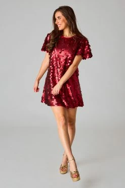 BuddyLove Elliot Sequin Short Dress - Red Hot -US Skirt Sales Store 0D5A69681