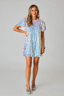 BuddyLove Elliot Sequin Short Dress - Limelight 9 BuddyLove Elliot Sequin Short Dress - Limelight -US Skirt Sales Store 0D5A7187