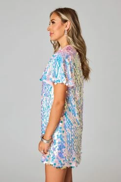 BuddyLove Elliot Sequin Short Dress - Limelight 10 BuddyLove Elliot Sequin Short Dress - Limelight -US Skirt Sales Store 0D5A7199