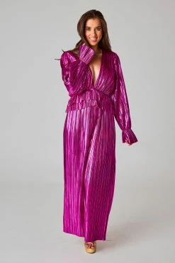 BuddyLove Evie Metallic Maxi Dress - Studio 54 -US Skirt Sales Store 0D5A7224