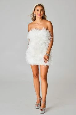 BuddyLove Celeste Feather Mini Dress - White -US Skirt Sales Store 0D5A7326 82ecfcdb f16d 4c5e b7ce 867277a7af4a