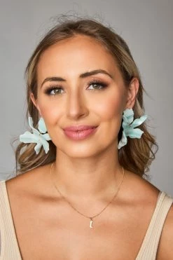 Fawna Statement Earrings - Arctic Mist
