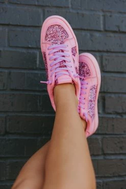 Alexis Glitter Sneaker - Hot Pink 8 Alexis Glitter Sneaker - Hot Pink -US Skirt Sales Store 0D5A7507