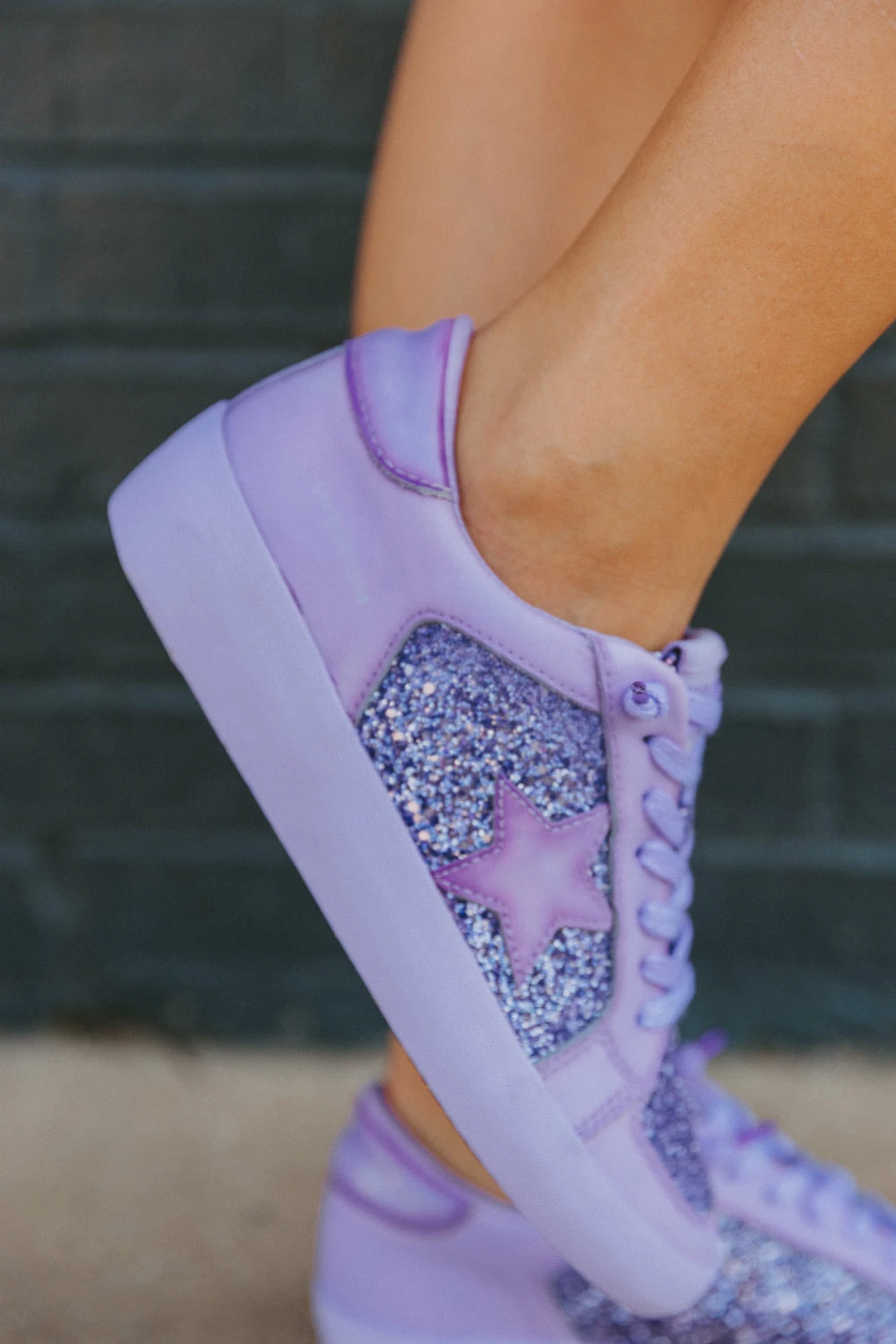 Alexis Glitter Sneaker - Purple 4 Alexis Glitter Sneaker - Purple - Image 2