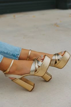 Eloisa Platform Heel - Gold -US Skirt Sales Store 0D5A7774