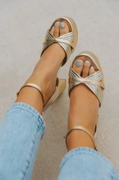 Eloisa Platform Heel - Gold -US Skirt Sales Store 0D5A7777