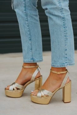 Eloisa Platform Heel - Gold