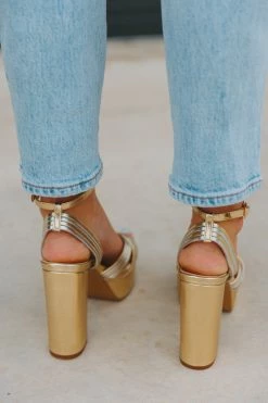Eloisa Platform Heel - Gold -US Skirt Sales Store 0D5A7785