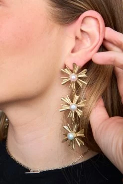 Alli Statement Earrings - Pearl