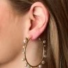 Britt Large Hoop Earrings - Pearl -US Skirt Sales Store 0D5A7871 1