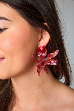 Linny Co Xx BL Fawna Statement Earrings - Sunset