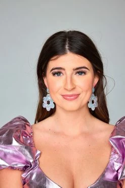 Linny Co Xx BL Gigi Statement Earring - Seaglass -US Skirt Sales Store 0D5A8002