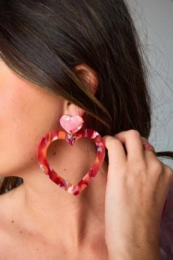 Linny Co Xx BL Grayson Statement Earrings - Sunset