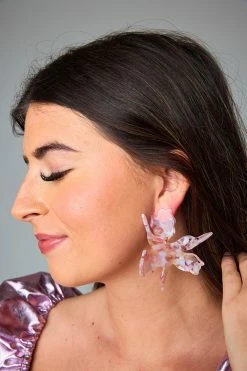 Linny Co Xx BL Fawna Statement Earrings - Stained Glass